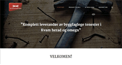 Desktop Screenshot of kvammabygg.no